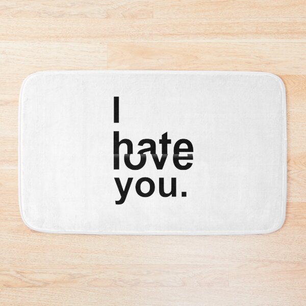 Item preview, I hate you, I hate you, I love you - Digital Drawing - B&W designed and sold by Gatsbird Design.