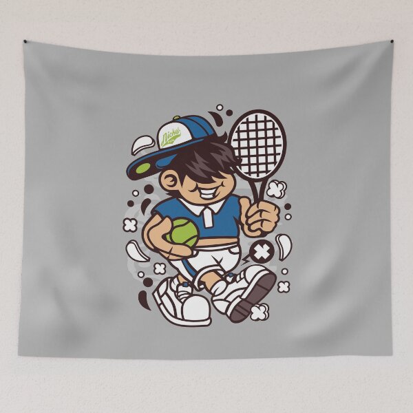 Item preview, Tennis Player Fun Sports Character designed and sold by Nickelparis.