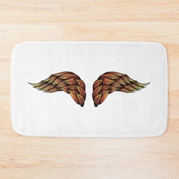 Item preview, Angel Wings on Fire mosaic illustration designed and sold by Muna Zuberi.