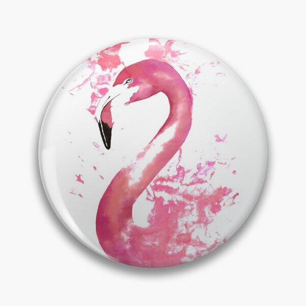 Aperçu de l'œuvre Oeuvre de Splash aquarelle flamant rose créée et vendue par Artbyjljones.
