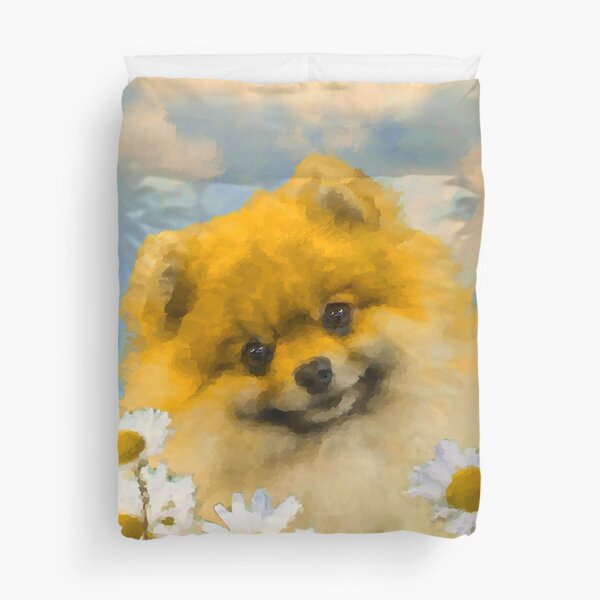 Housses De Couette Sur Le Theme Spitz Nain Redbubble