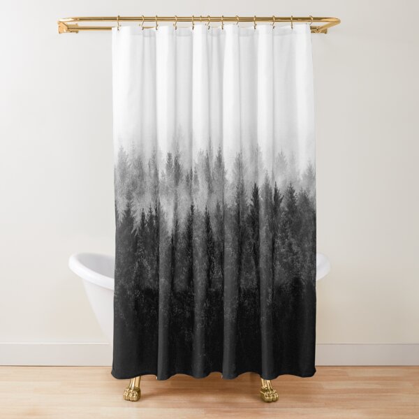 High And Low Shower Curtain