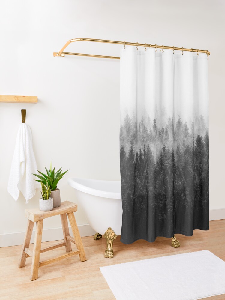 Alternate view of High And Low // A Great Design Shower Curtain