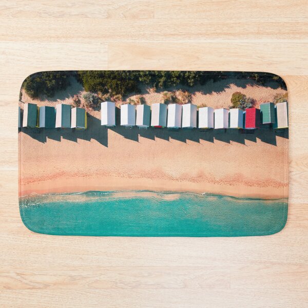 Item preview, Brighton Beach Bathing Boxes In Melbourne From Above designed and sold by The-Drone-Man.