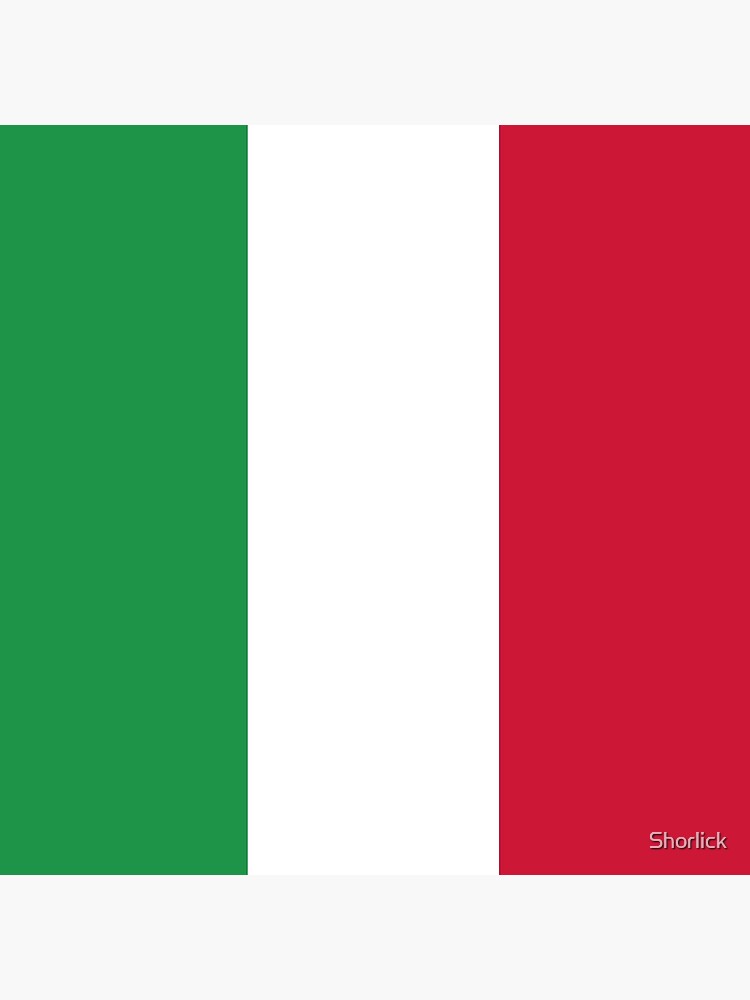 Aperçu 3 sur 3. Coussin avec l'œuvre Drapeau de l'Italie créée et vendue par Shorlick.