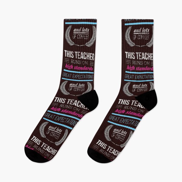 Item preview, Funny This Teacher Runs On High Standards & Coffee Gift designed and sold by LGamble12345.