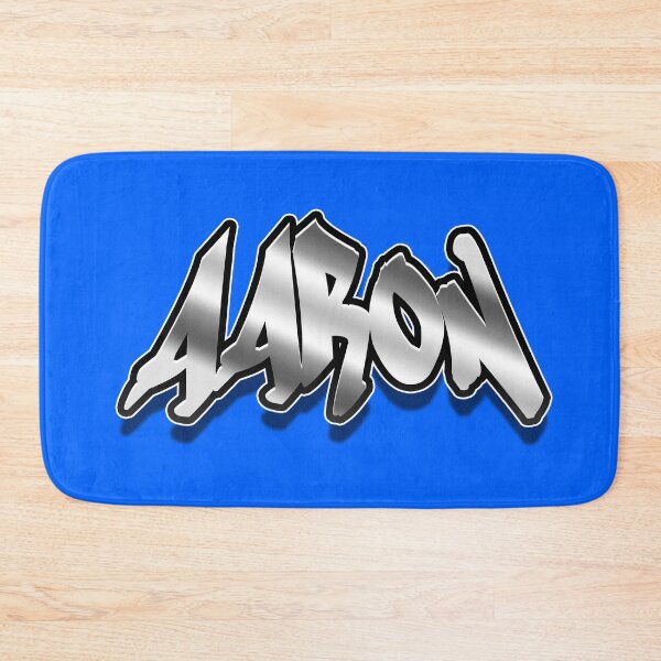 Item preview, "Aaron" in Graffiti style metal effect designed and sold by geograffeur.