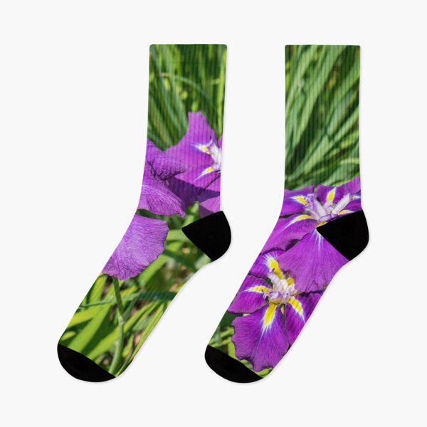 Item preview, Four Electric Purple Beauties - Japanese Irises in Bloom designed and sold by Georgia Mizuleva.
