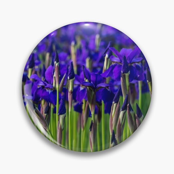 Item preview, A Garden for Vincent Van Gogh - Indigo Purple Irises Springtime Abundance - Take One designed and sold by Georgia Mizuleva.