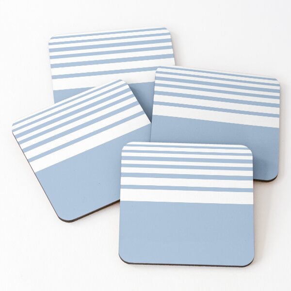Item preview, COLOR OF THE YEAR 2000 CERULEAN WITH DIMINISHING STRIPES designed and sold by ozcushions.