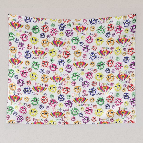 Item preview, Thank you Rainbows - Covid 19 2020 designed and sold by HeckaDoodleDo.