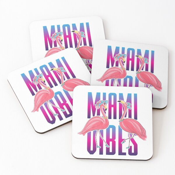 Item preview, Miami Vibes T-shirt, Summer Miami Florida Flamingo, Miami T-Shirt designed and sold by belmahdy.