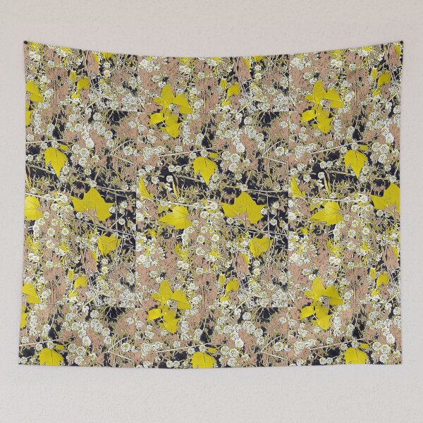 Item preview, Autumn Leaves In Bright Yellow With White Flowers  designed and sold by Tovers.