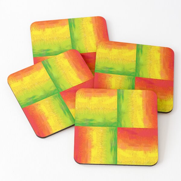 Item preview, Red,yellow and green abstracto,vibrant and colorful, psychedelic arte abstracto , abstract art design designed and sold by Adri Barnard.