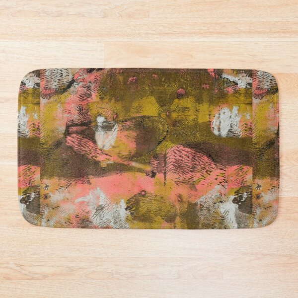 Item preview, Abstract Fabric Texture Mustard & Pink designed and sold by 40degreesSouth.