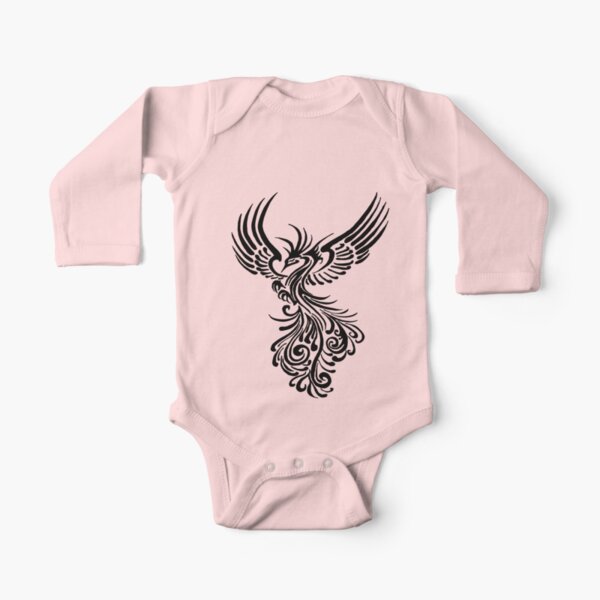 Rising From The Ashes Phoenix Tattoo Design Baby One Piece By Taiche Redbubble