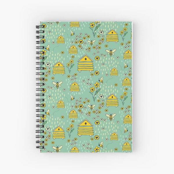 Honey Comb Hives Spiral Notebook