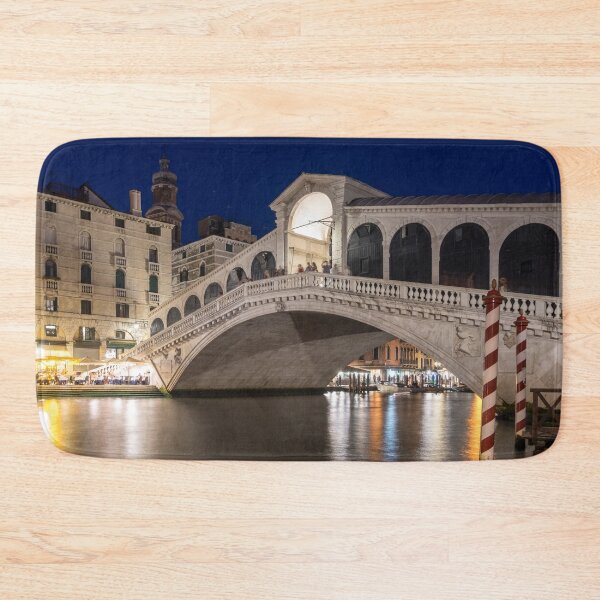 Item preview, Rialto Bridge Midnight - Venice Italy Night Magic designed and sold by Georgia Mizuleva.