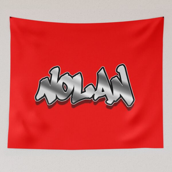 Item preview, "Nolan" in Graffiti style metal effect designed and sold by geograffeur.