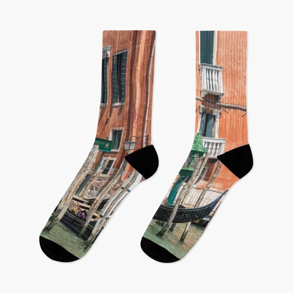 Item preview, Vivid Venetian Accents - Gondola Traghetto di San Toma on the Grand Canal designed and sold by Georgia Mizuleva.