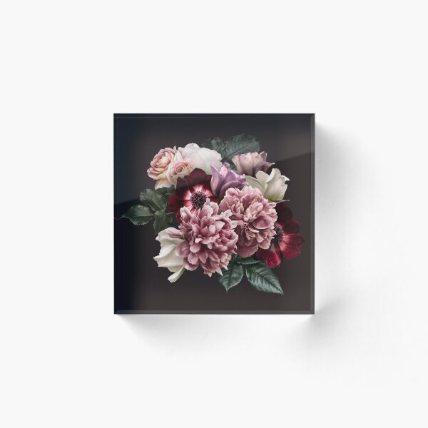 Item preview, Vintage bouquet of roses, peonies and anemones. designed and sold by RinaMDesigns.