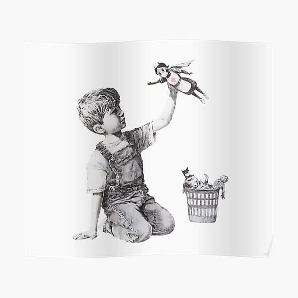 Heroes - Banksy Poster