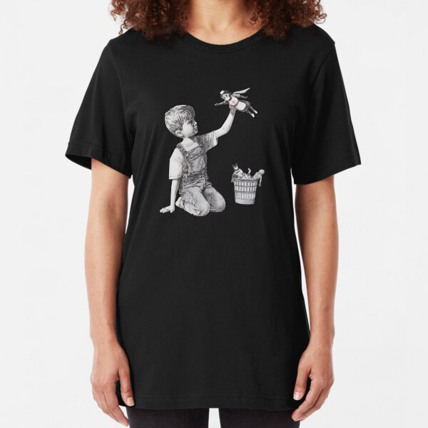 Heroes - Banksy Slim Fit T-Shirt