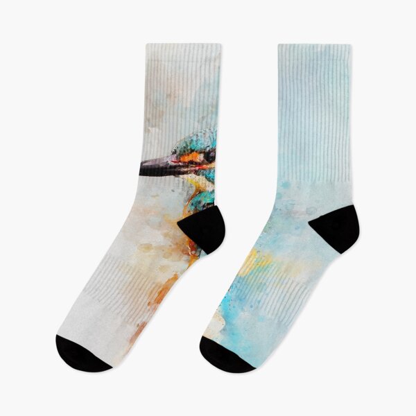 Item preview, Dramabite Watercolor kingfisher designed and sold by dramabite.
