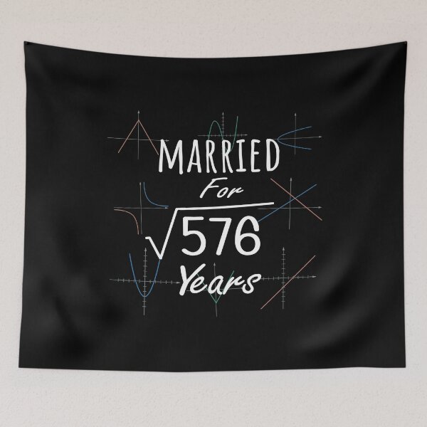 Item preview, Math 24th Anniversary Gift Married Square Root Of 576 Years product designed and sold by Grabitees.