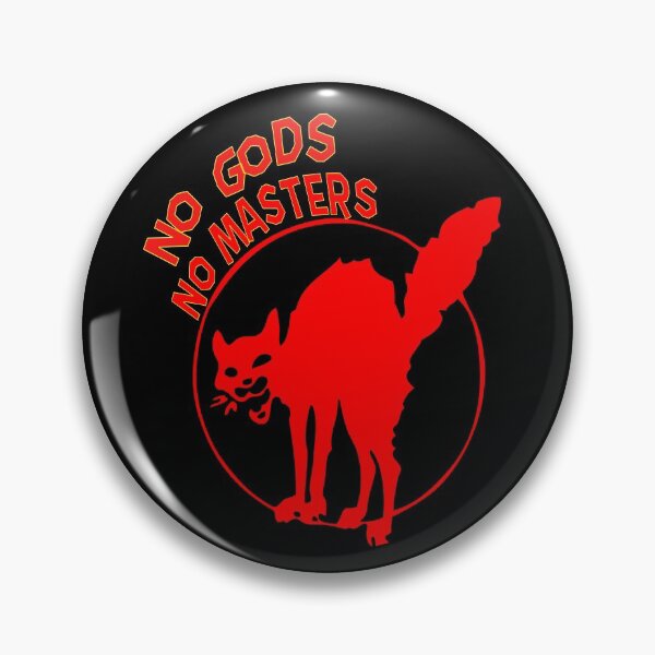 Vista previa del artículo con la obra « Sin Dioses, Sin Maestros! No Gods, No Masters! Anarchy Shirt», diseñado y vendido por iNukeDesign.