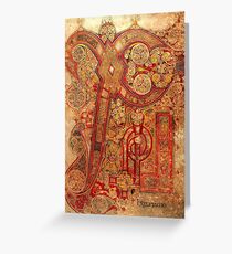 Page from the Book of Kells Greeting Card