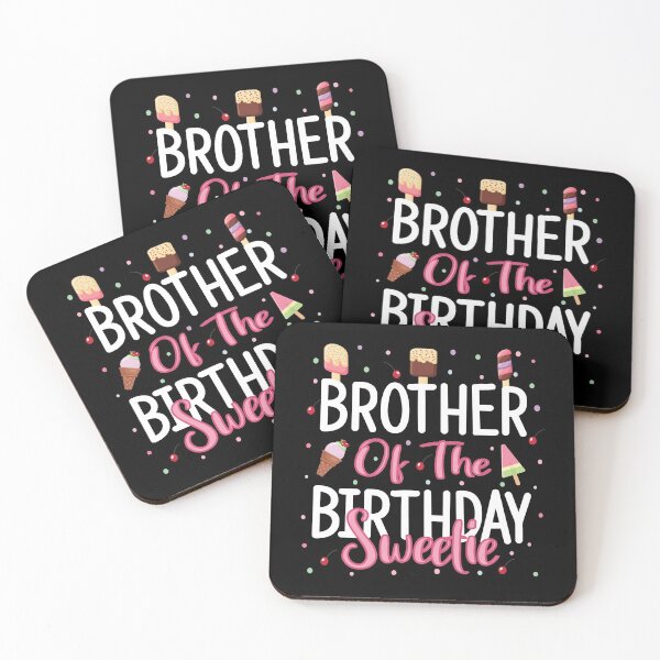 Item preview, Brother Of The Birthday Sweetie Girl Ice Cream Theme Party design designed and sold by Grabitees.
