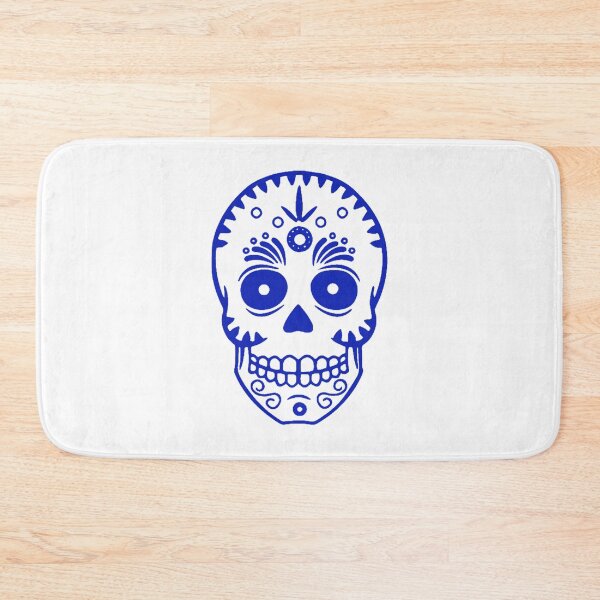 Item preview, Sugar Skull 0001 blue designed and sold by thatstickerguy.