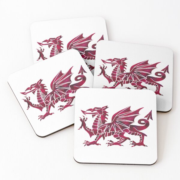 Artikelvorschau, Walisischer Drache Roter Drache Wales Cymru Cymraeg Draig Coch entworfen und verkauft von Artbyjljones.