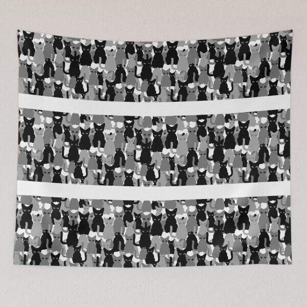Item preview, Grey and Black Cat Camo Design on White Background. designed and sold by cgroenewald.