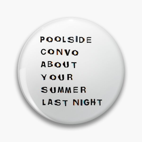 Item preview, Poolside Convo - Frank Ocean - Self Control designed and sold by OliverBjorgan.