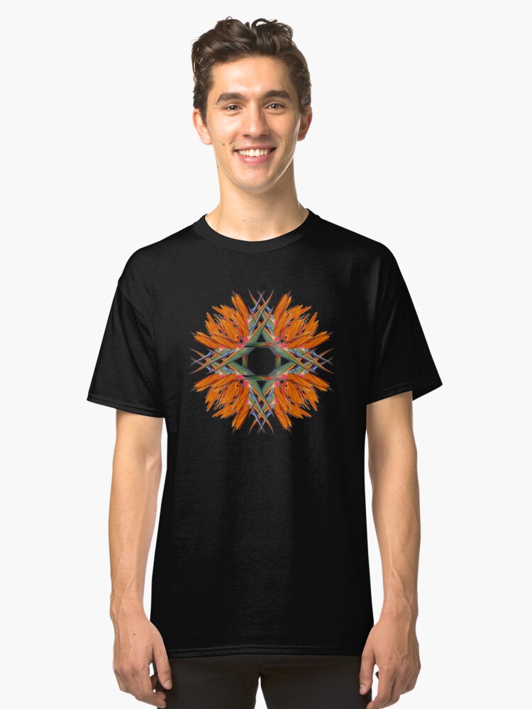 Alternate view of Bird of Paradise Swirl Tee Design Classic T-Shirt