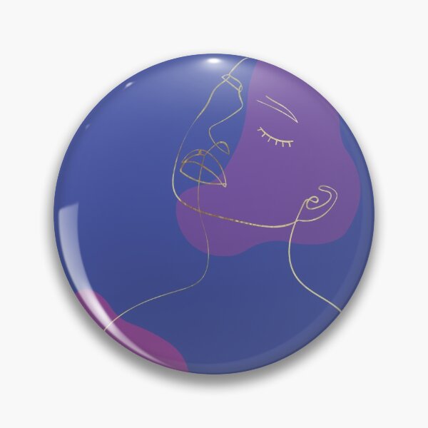 Item preview, Abstract Line Art Woman | Bold Purple designed and sold by SoNifty.