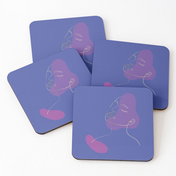 Item preview, Abstract Line Art Woman | Bold Purple designed and sold by SoNifty.