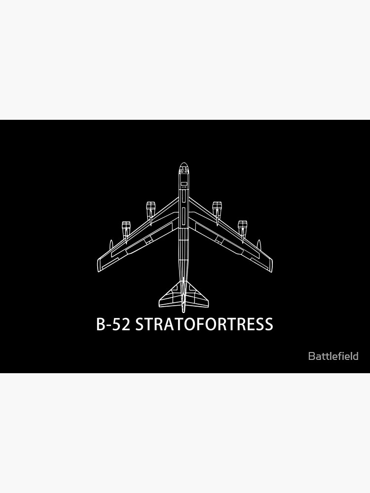 B-52 Stratofortress Bomber Plane Gift Schematic Blueprint by Battlefield