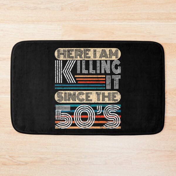 Item preview, 70th Birthday Here I Am Killing It Since The 50s Retro Style Gift designed and sold by T-minus.