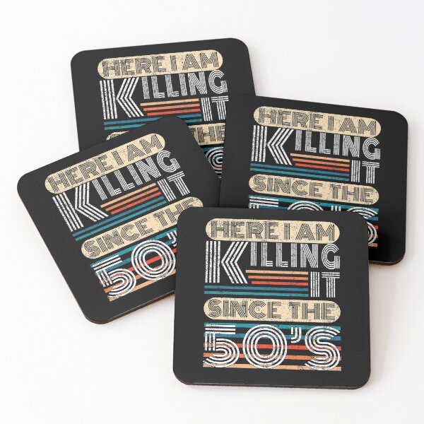Item preview, 70th Birthday Here I Am Killing It Since The 50s Retro Style Gift designed and sold by T-minus.