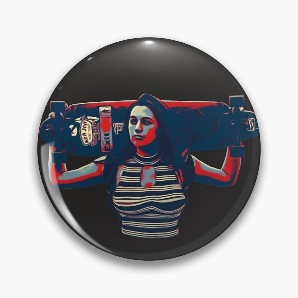 Item preview, Retro Skater Chick and her Longboard designed and sold by Slicki.
