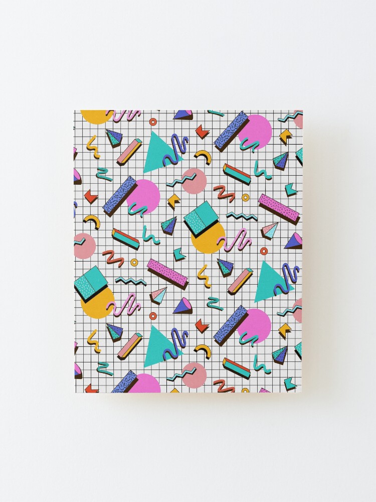 Thumbnail 2 of 6, Mounted Print, Funky 80s eighties Memphis Pattern Design designed and sold by SoNifty.