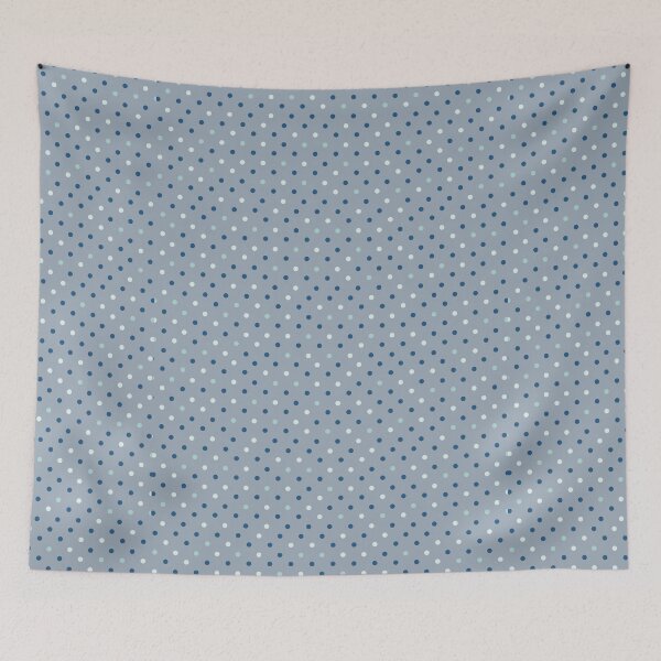 Item preview, Blue Polka Dots on Grey Background - Classic Print for a Reason. designed and sold by cgroenewald.