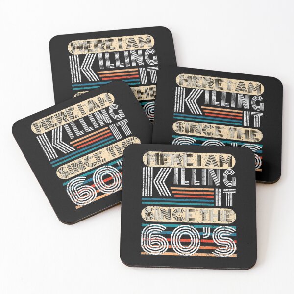Item preview, 60th Birthday Here I Am Killing It Since The 60s Retro Style Gift designed and sold by T-minus.
