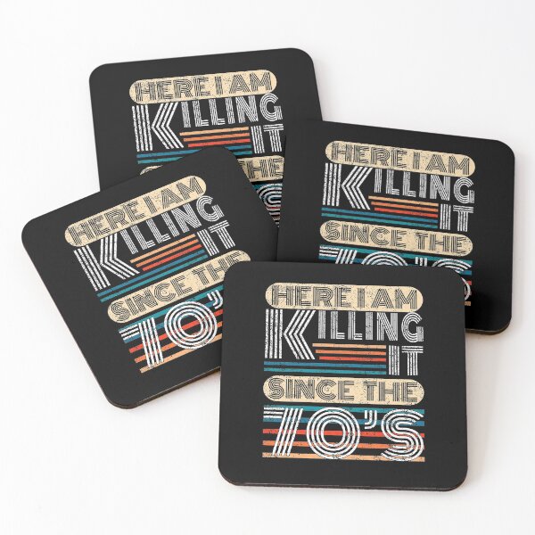 Item preview, 50th Birthday Here I Am Killing It Since The 70s Retro Style Gift designed and sold by T-minus.