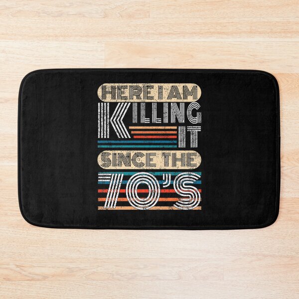 Item preview, 50th Birthday Here I Am Killing It Since The 70s Retro Style Gift designed and sold by T-minus.