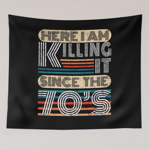 Item preview, 50th Birthday Here I Am Killing It Since The 70s Retro Style Gift designed and sold by T-minus.