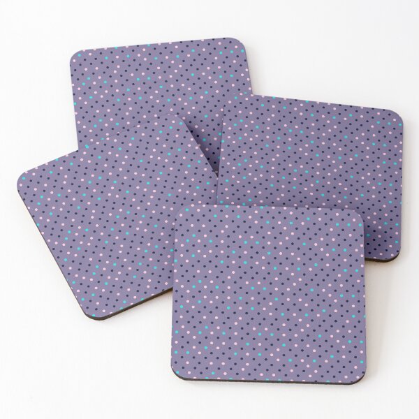 Item preview, Pink and Blue Polka Dots on Purple Background - Classic Print for a Reason. designed and sold by cgroenewald.